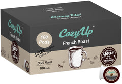 Cozy Up French Roast pod pack for bold, quick Keurig brews.