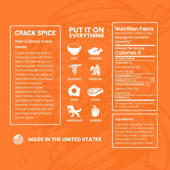 Crack Spice golden curry dust on vegetables highlights vibrant aroma