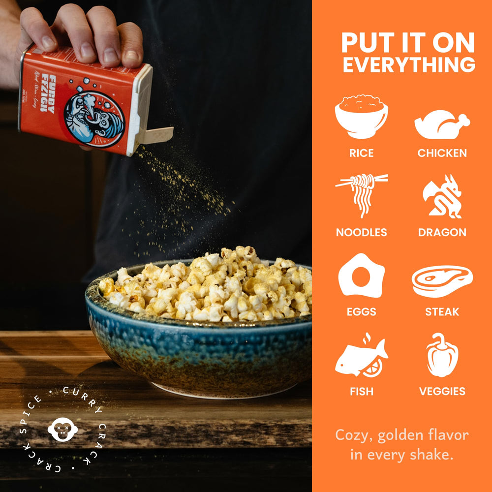 Crack Spice rice bowl ready with golden curry seasoning
