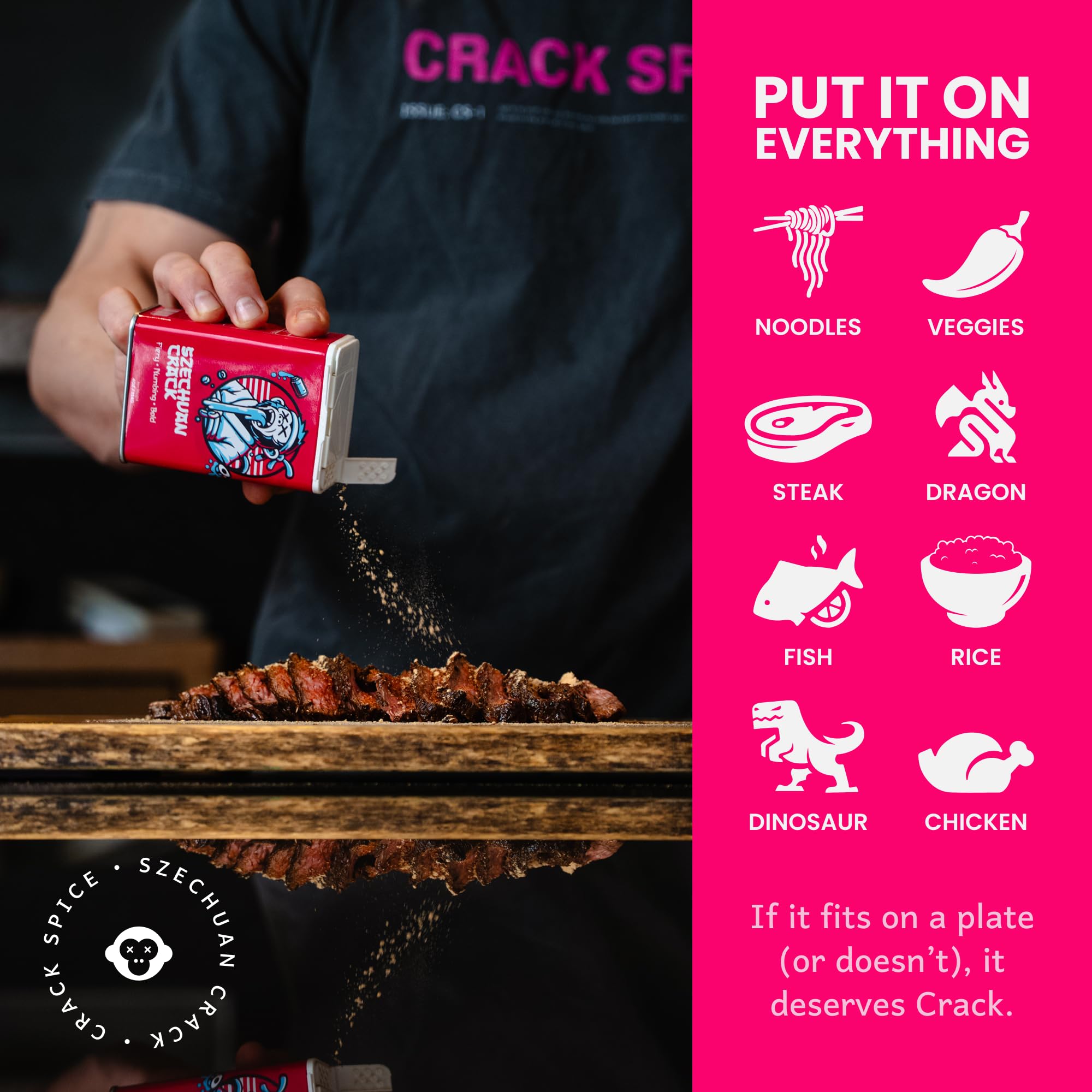 Crack Spice Szechuan wings glazed with chili heat and depth