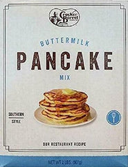 Cracker Barrel Buttermilk Pancake Mix box ready for quick fluffy breakfast.