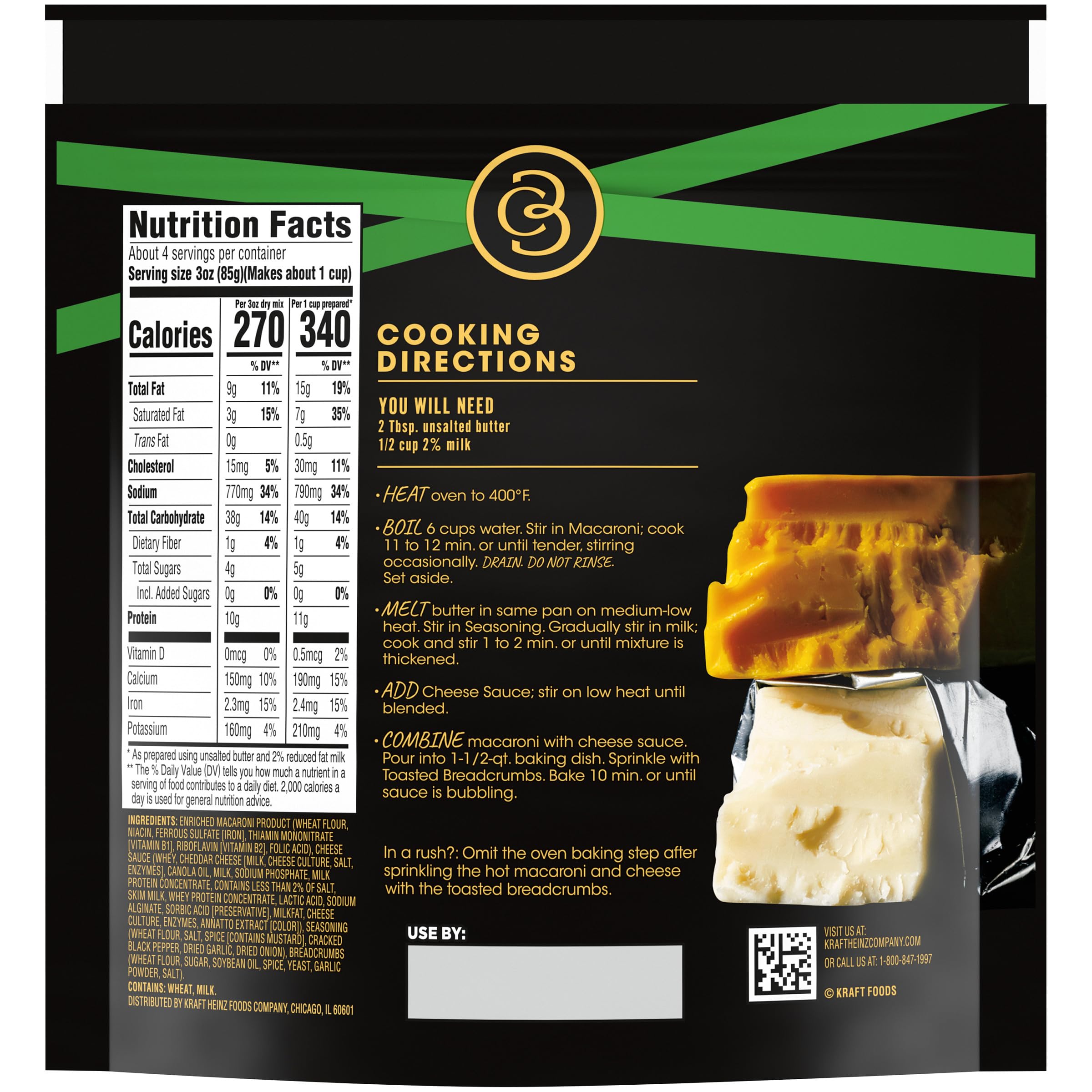 Cracker Barrel family dinner option, four servings per pouch.