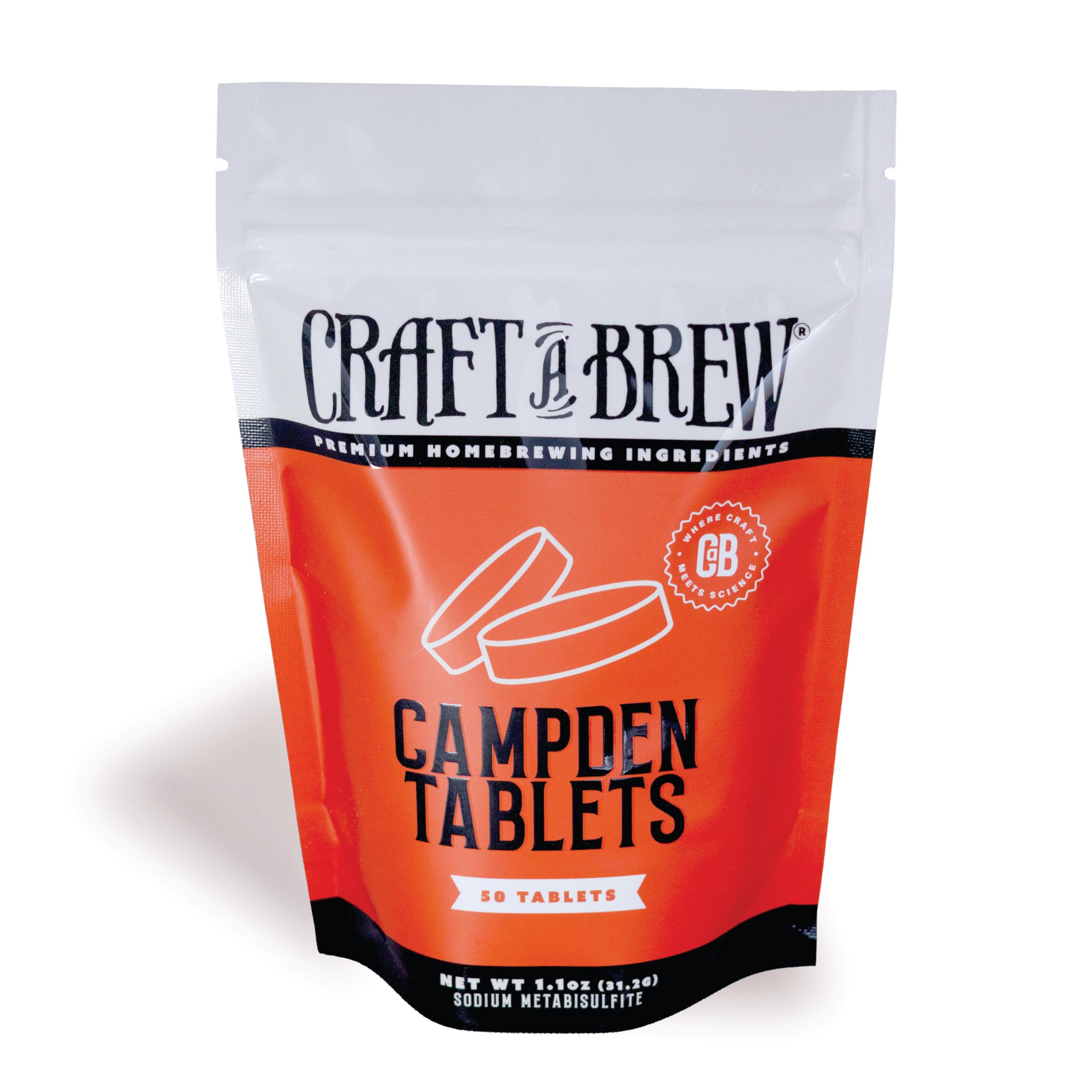Craft A Brew Campden Tablets for winemaking with easy dosing.