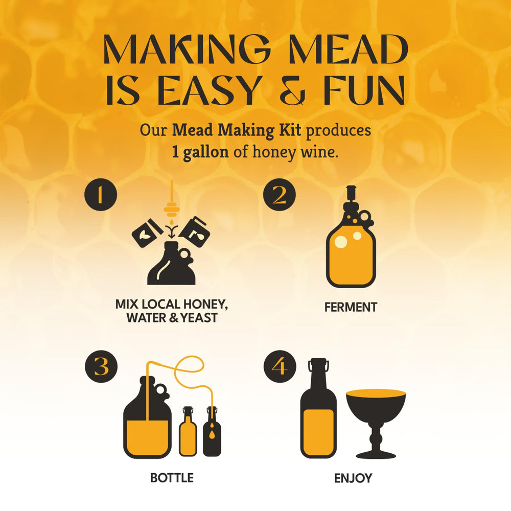 Craft A Brew Mead Stabilizer branding with bottle and label for homebrew projects.