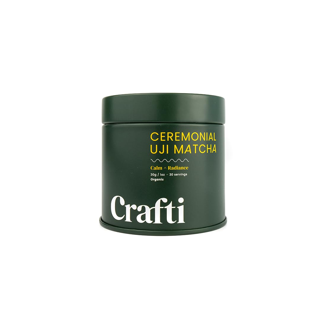 Ground, fine Crafti matcha powder ready for whisking into tea.