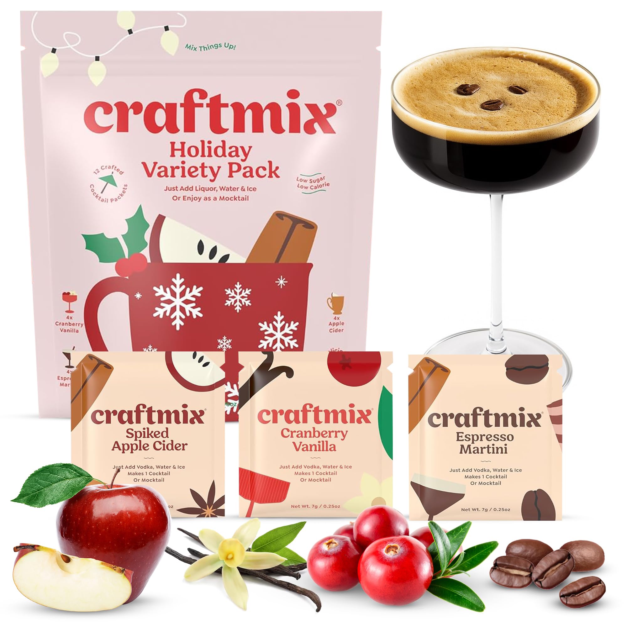 Craftmix Apple Cider flavor packet for a quick, flavorful drink