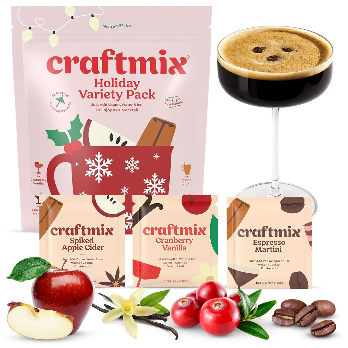 Craftmix Apple Cider flavor packet for a quick, flavorful drink
