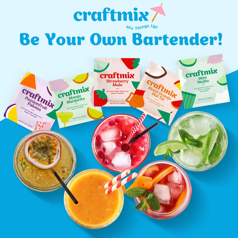 Party-ready setup featuring Craftmix flavors for friends and family.