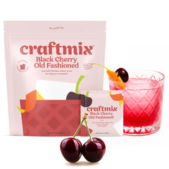 Craftmix Black Cherry Old Fashioned bottle setup highlights ready-to-flavor convenience