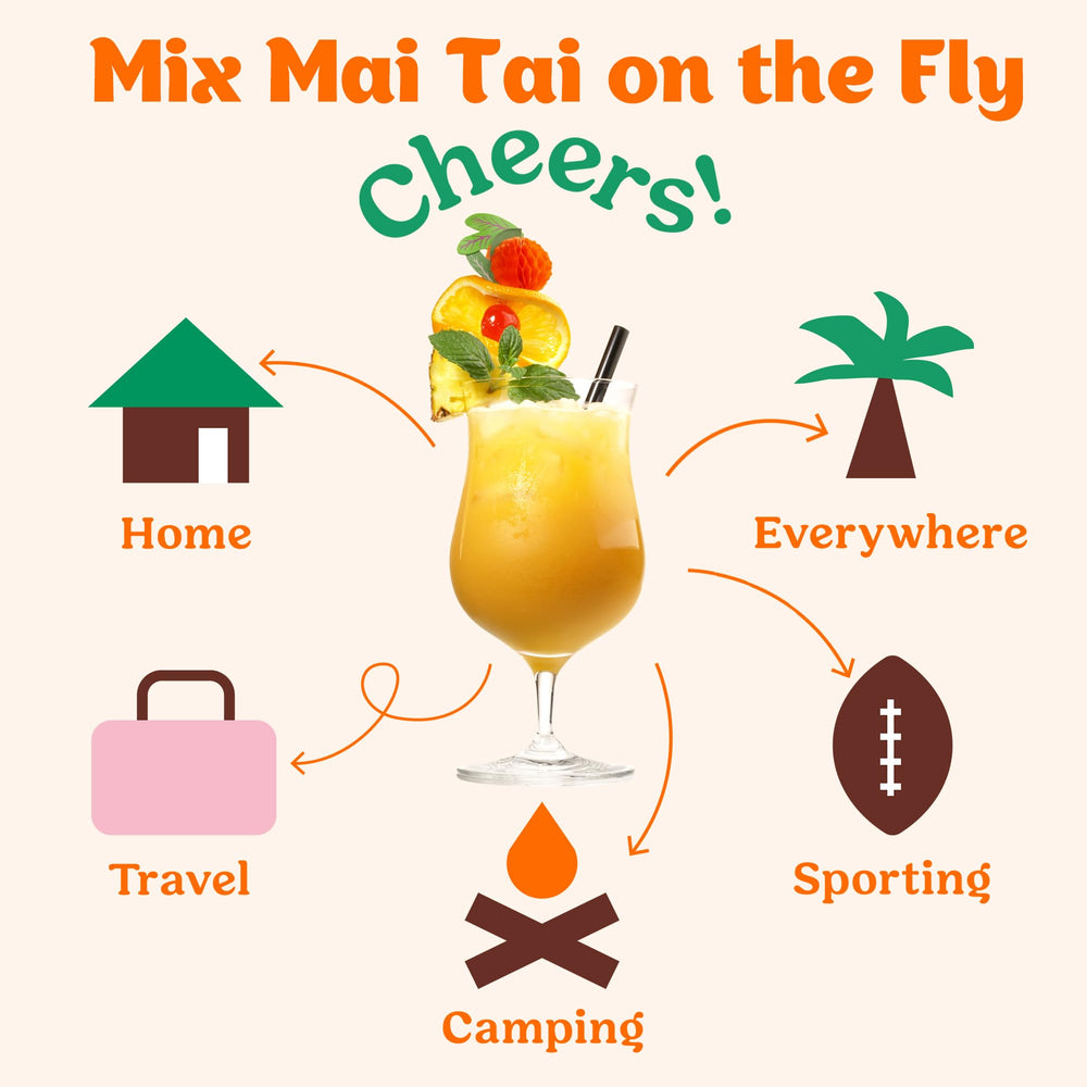 Craftmix Blood Orange Mai Tai label emphasizes vegan and gluten-free ingredients.
