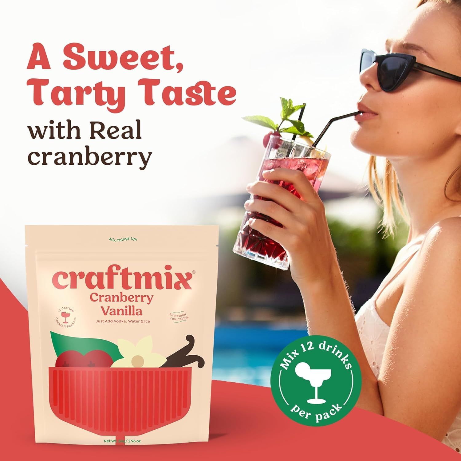 CraftMix Cranberry Vanilla ingredients laid out for easy at-home mixing
