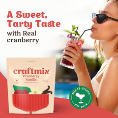 CraftMix Cranberry Vanilla ingredients laid out for easy at-home mixing