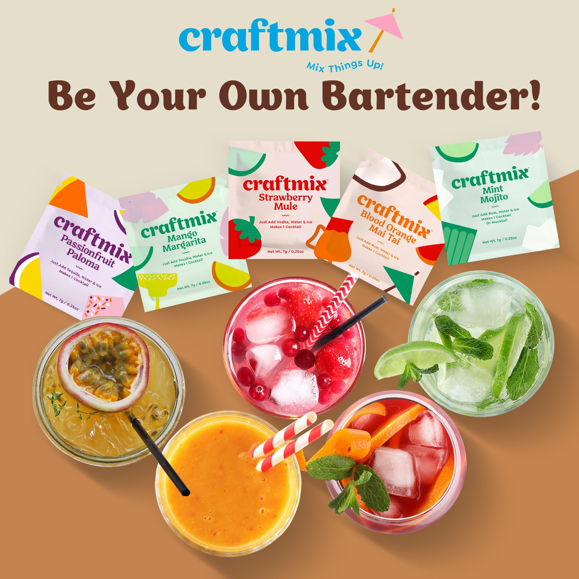 Craftmix health-conscious party setting showcasing low-sugar entertaining