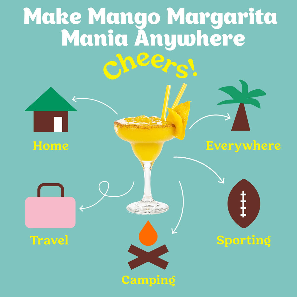 Craftmix on-the-go packets ideal for beach or travel margaritas