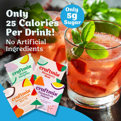 Craftmix Mango Margarita packet adds tropical zing to beverages.
