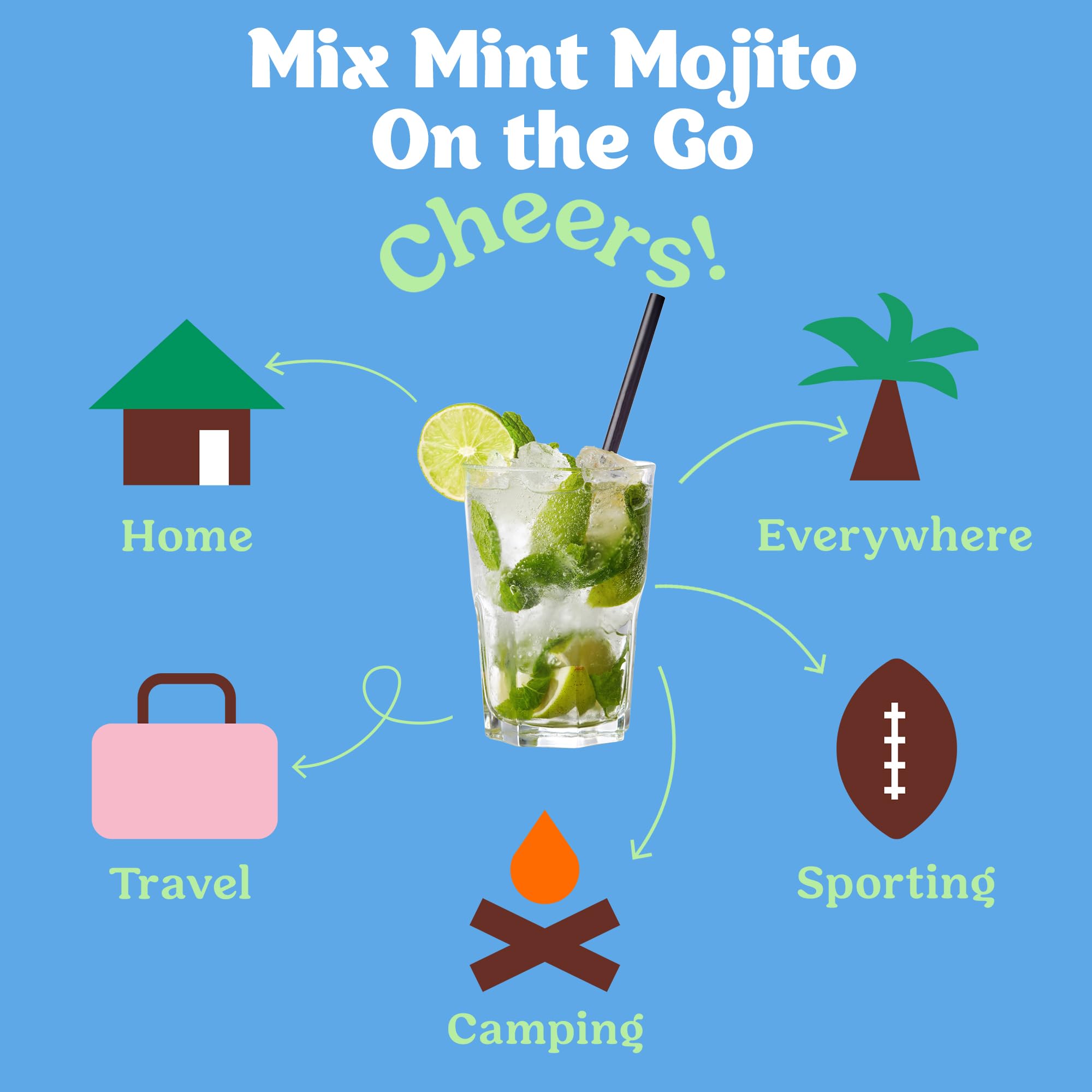 Packaging of Craftmix Mint Mojito 12 pack for gatherings