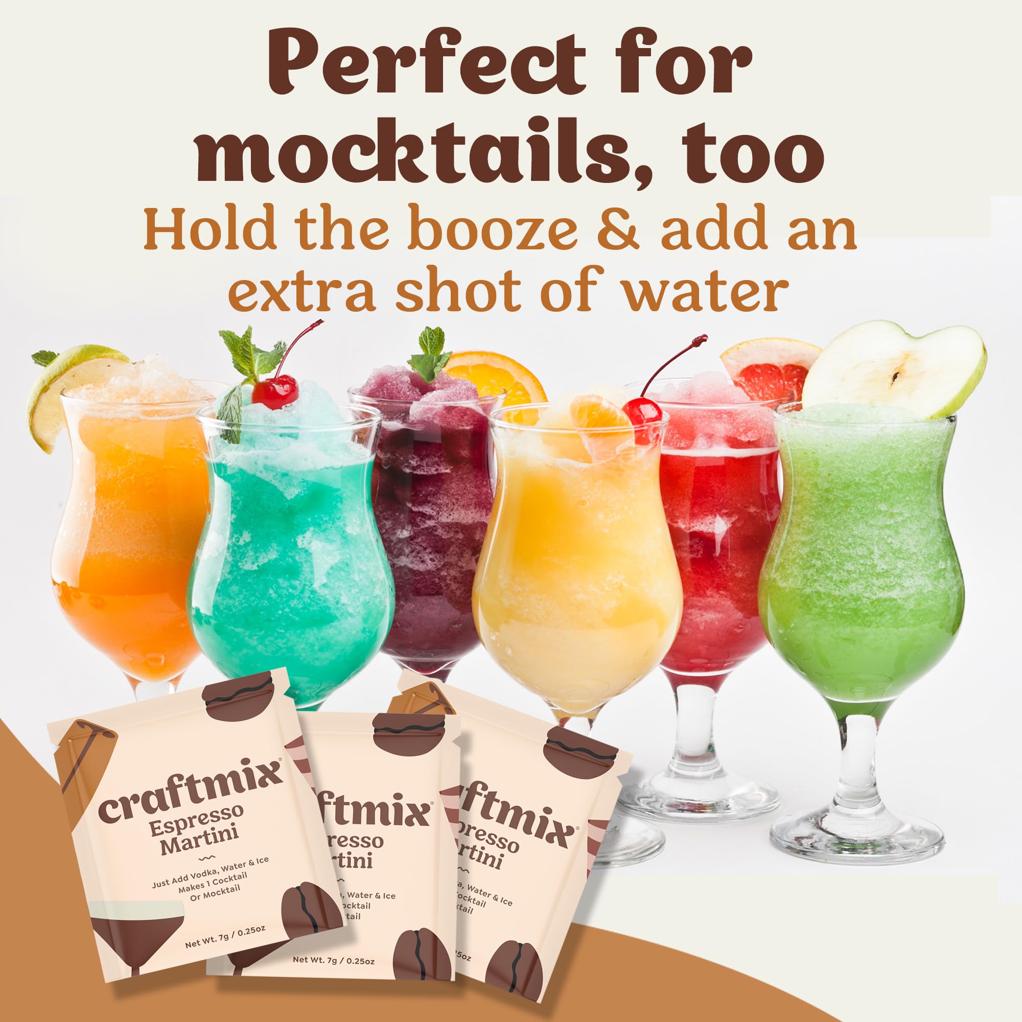 Craftmix on-the-go packet spread emphasizes portable flavor convenience