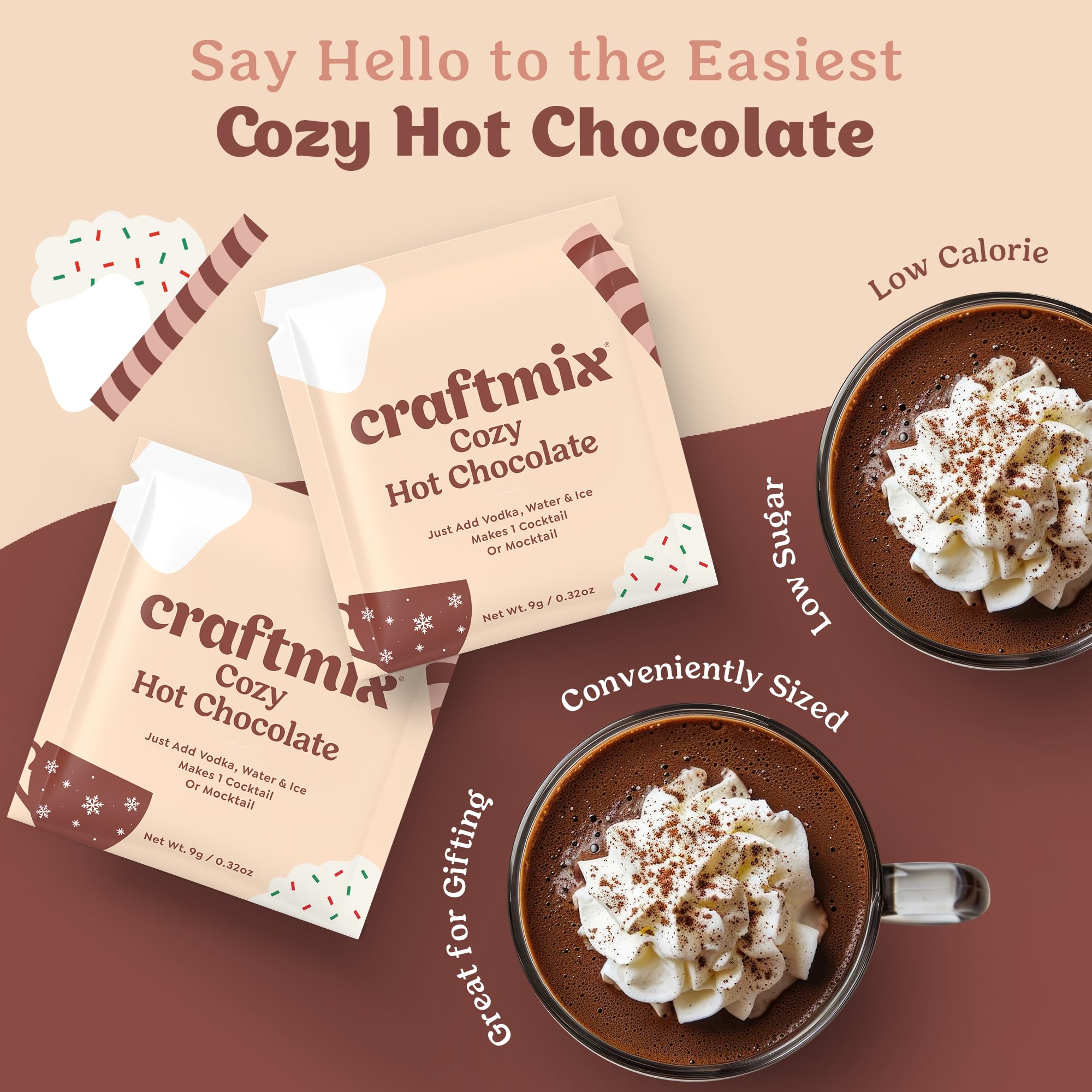 CraftMix on-the-go packets ideal for travel and mornings.