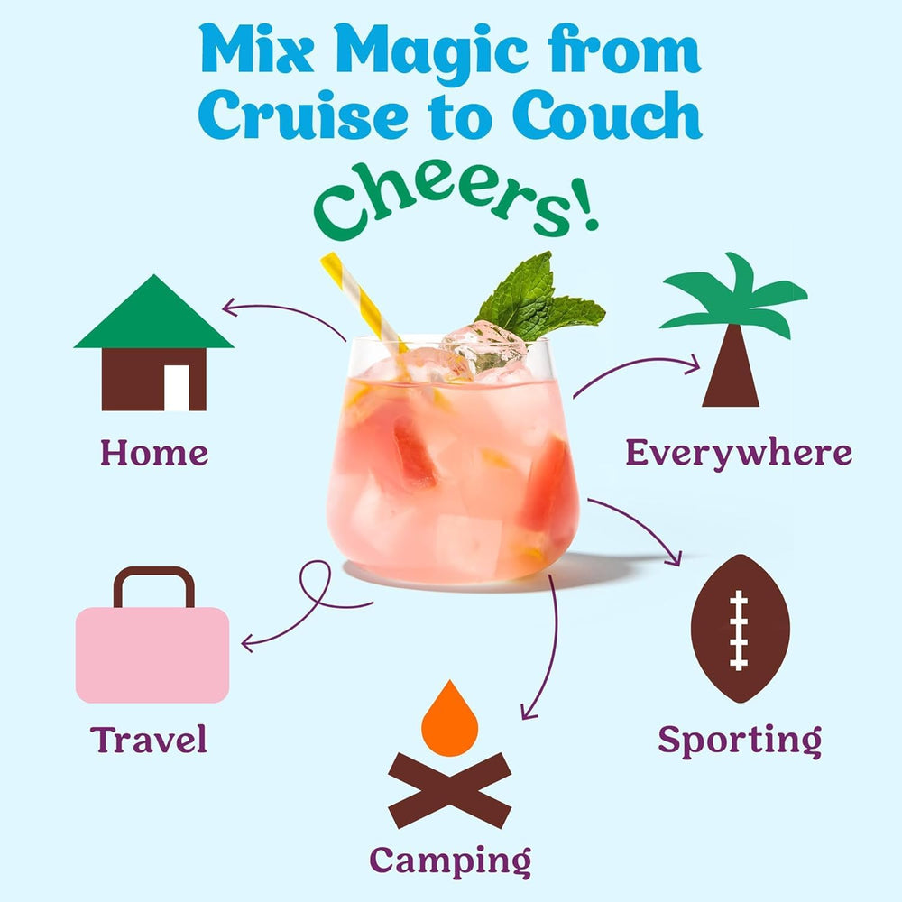 Craftmix Passionfruit Paloma packet, tropical aroma evokes festive sipping.