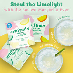CraftMix Skinny Margarita Mixer offering a lighter, lower-calorie option