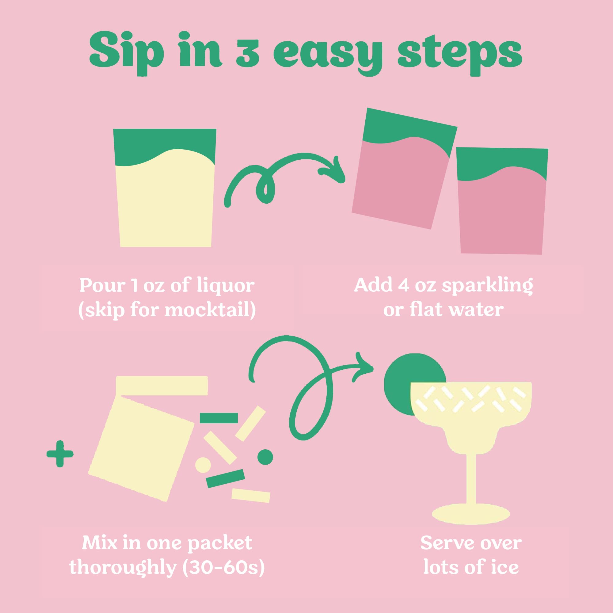 Craftmix Margarita with sparkling water for a light refreshing drink