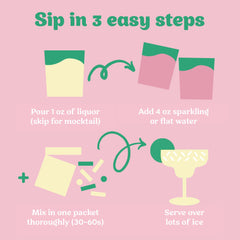Craftmix Margarita with sparkling water for a light refreshing drink