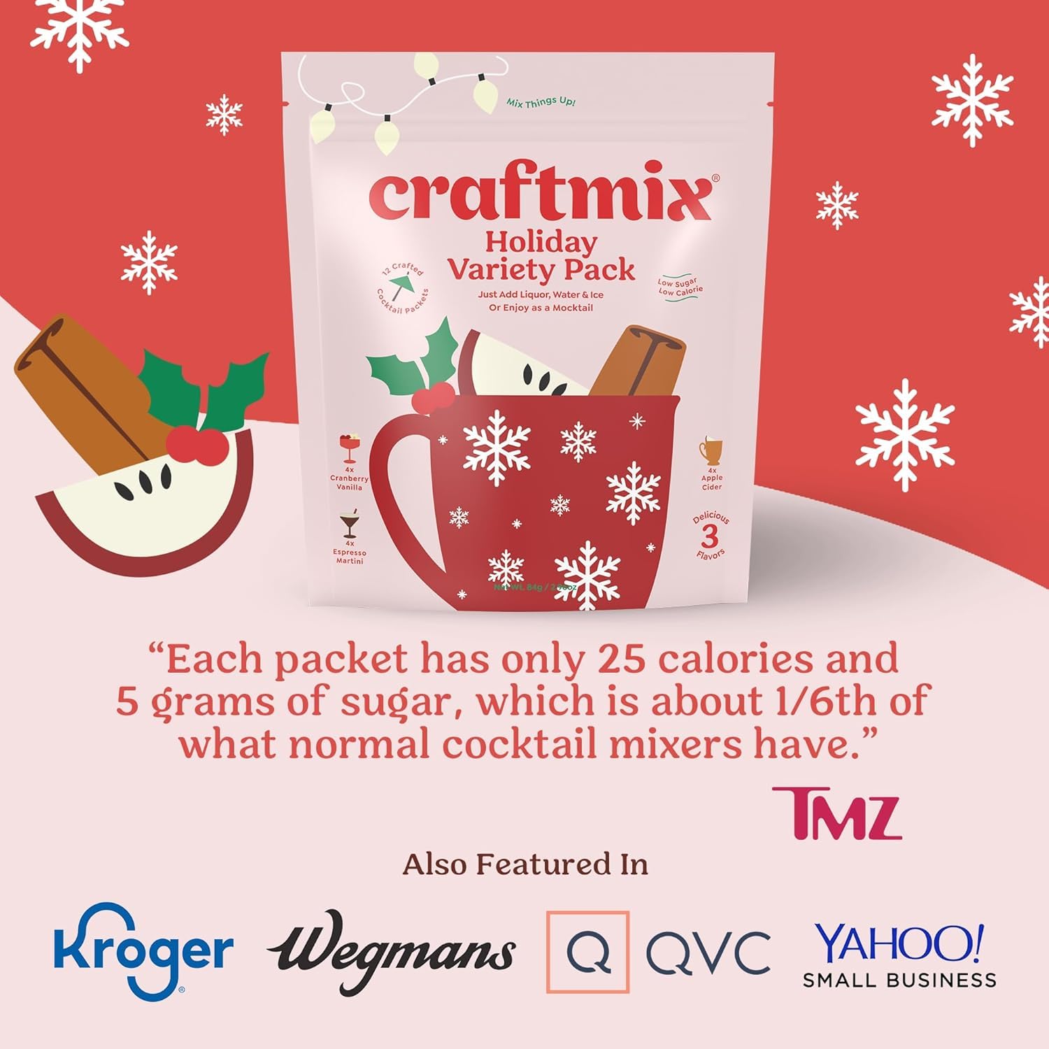 Craftmix vegan, low-sugar ingredients in each flavor