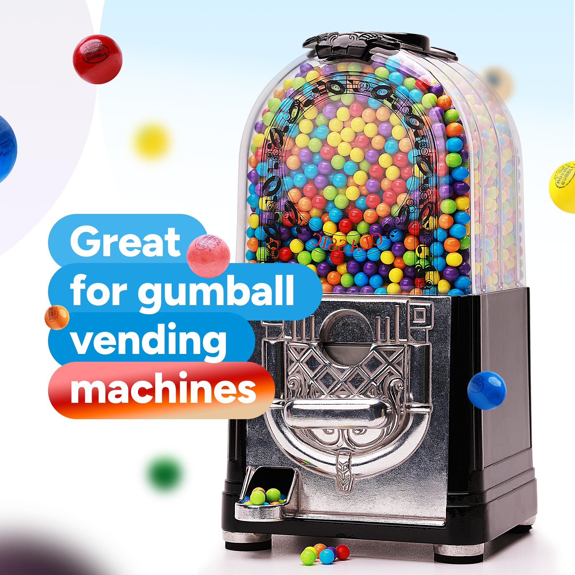 Crafty Confections cake toppers and cupcakes with colorful gumballs