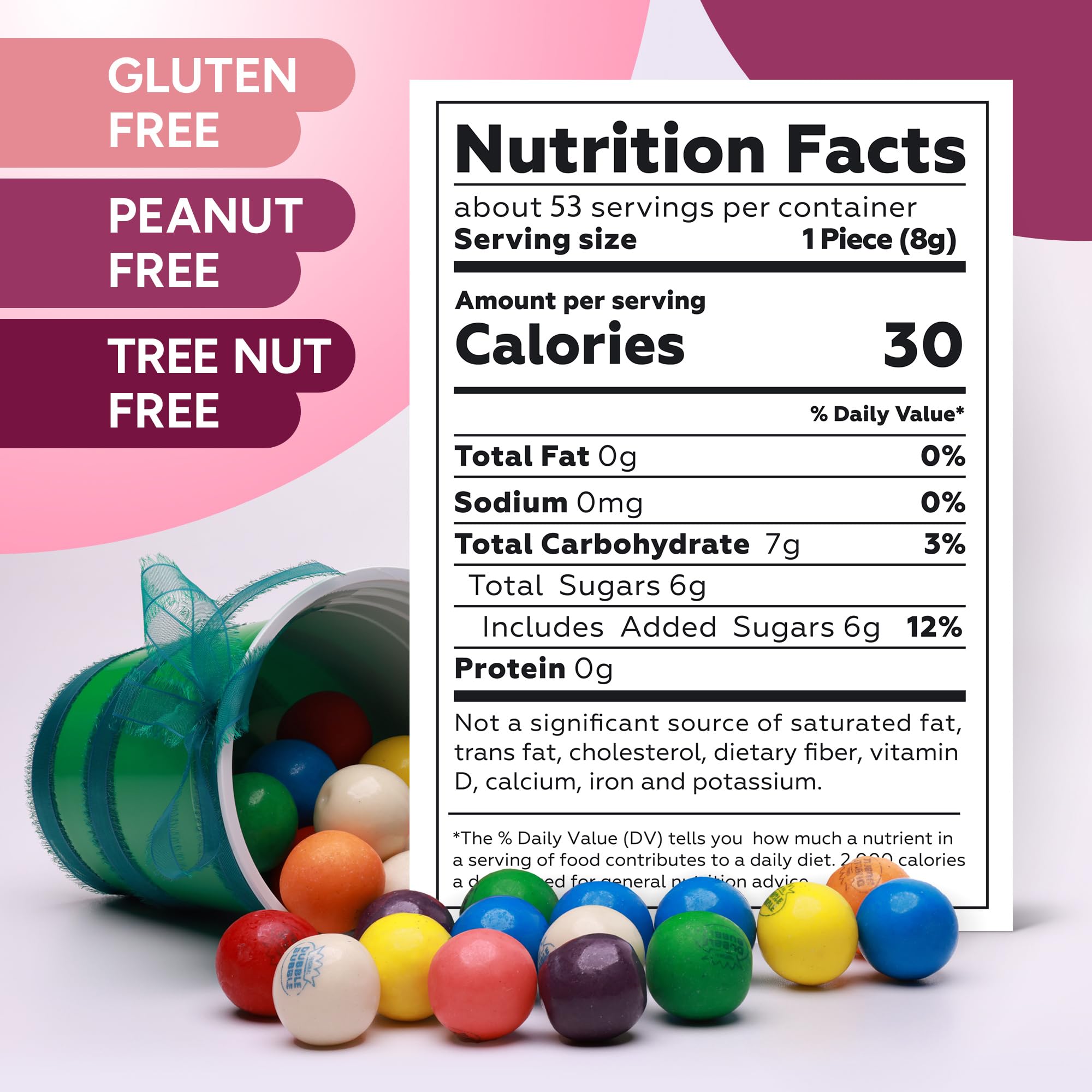 Crafty Confections gumballs, assorted flavors, perfect for colorful party favors.