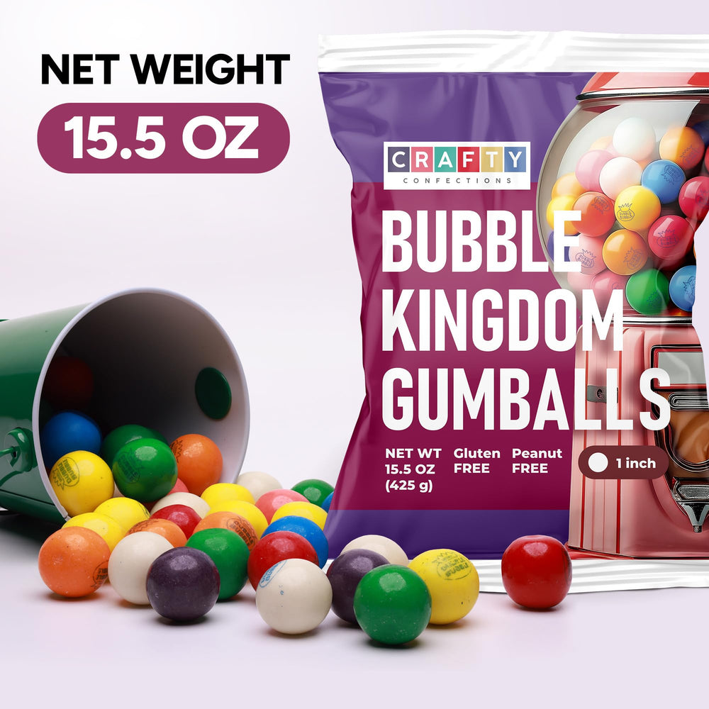 Crafty Confections gum balls, eight flavors, soft chew for kids and adults.