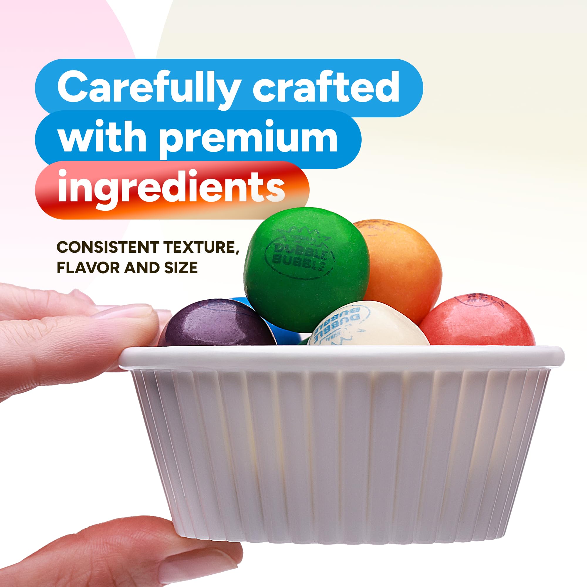 Crafty Confections party favors featuring colorful gumballs for celebrations