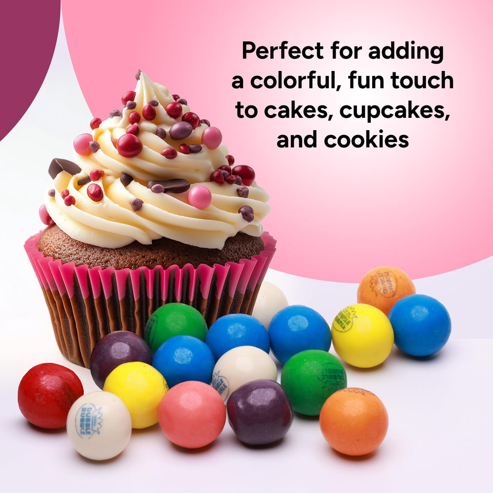Crafty Confections 1-inch gumballs offer softening texture with every chew.