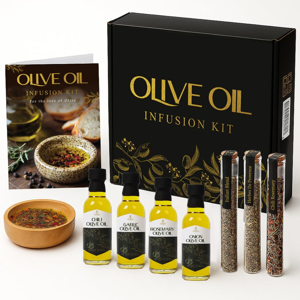 Crafty Mixologist garlic-infused olive oil for bold pasta finishing.