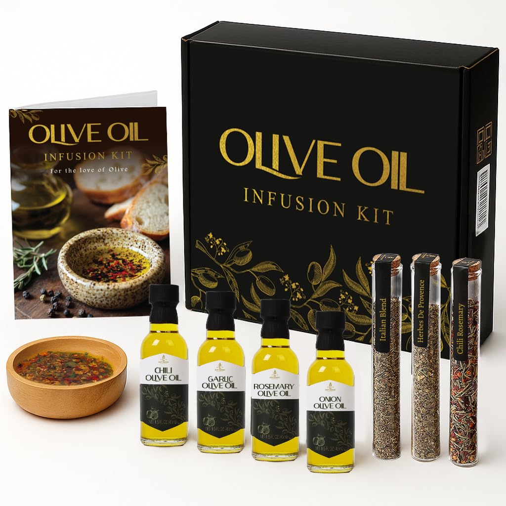 Crafty Mixologist garlic-infused olive oil for bold pasta finishing.