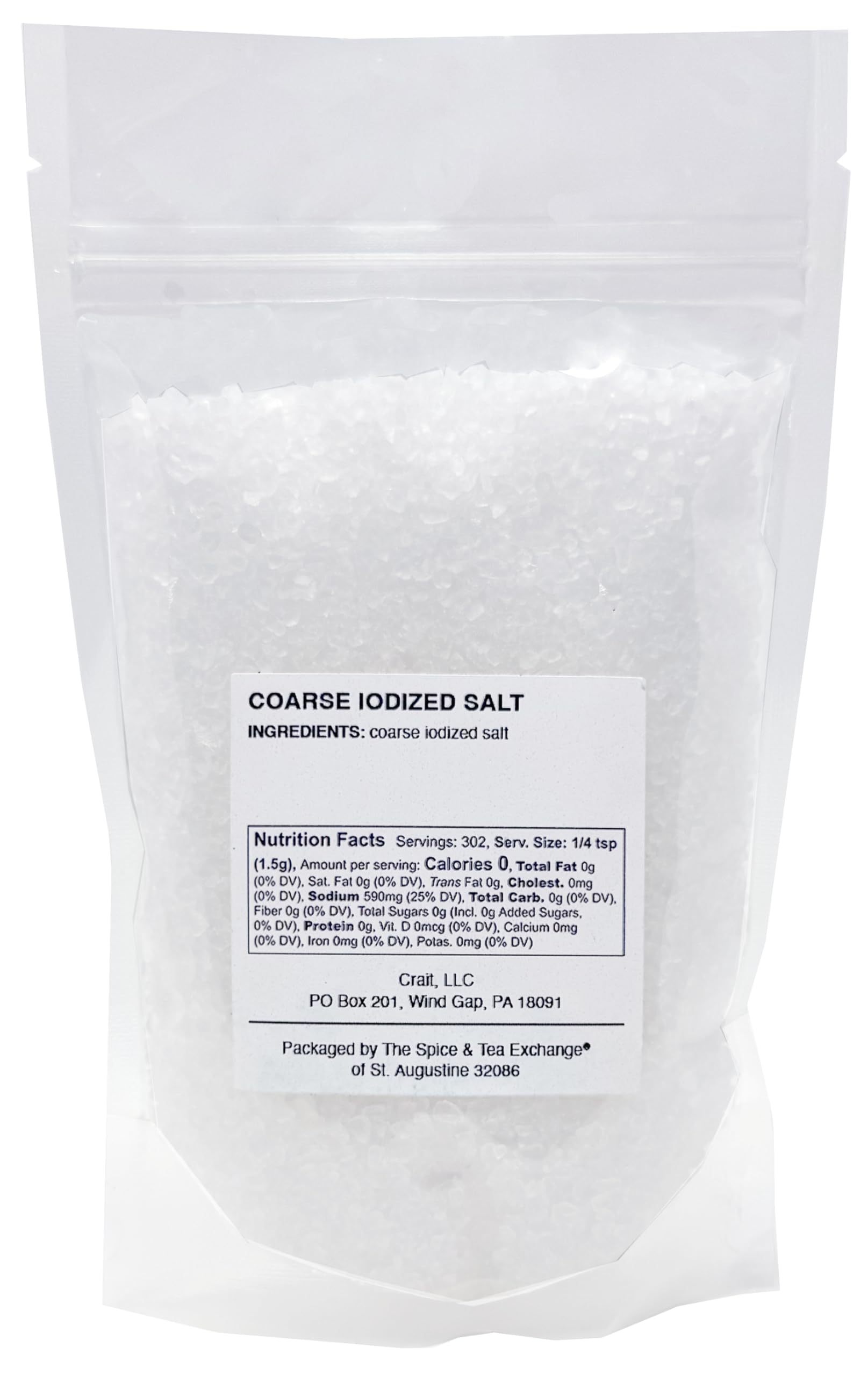 Crait 16-ounce resealable bag keeps salt ready for refill.