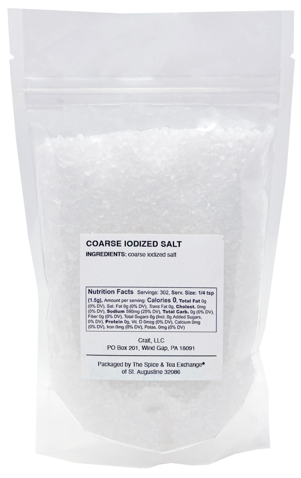 Crait 16-ounce resealable bag keeps salt ready for refill.