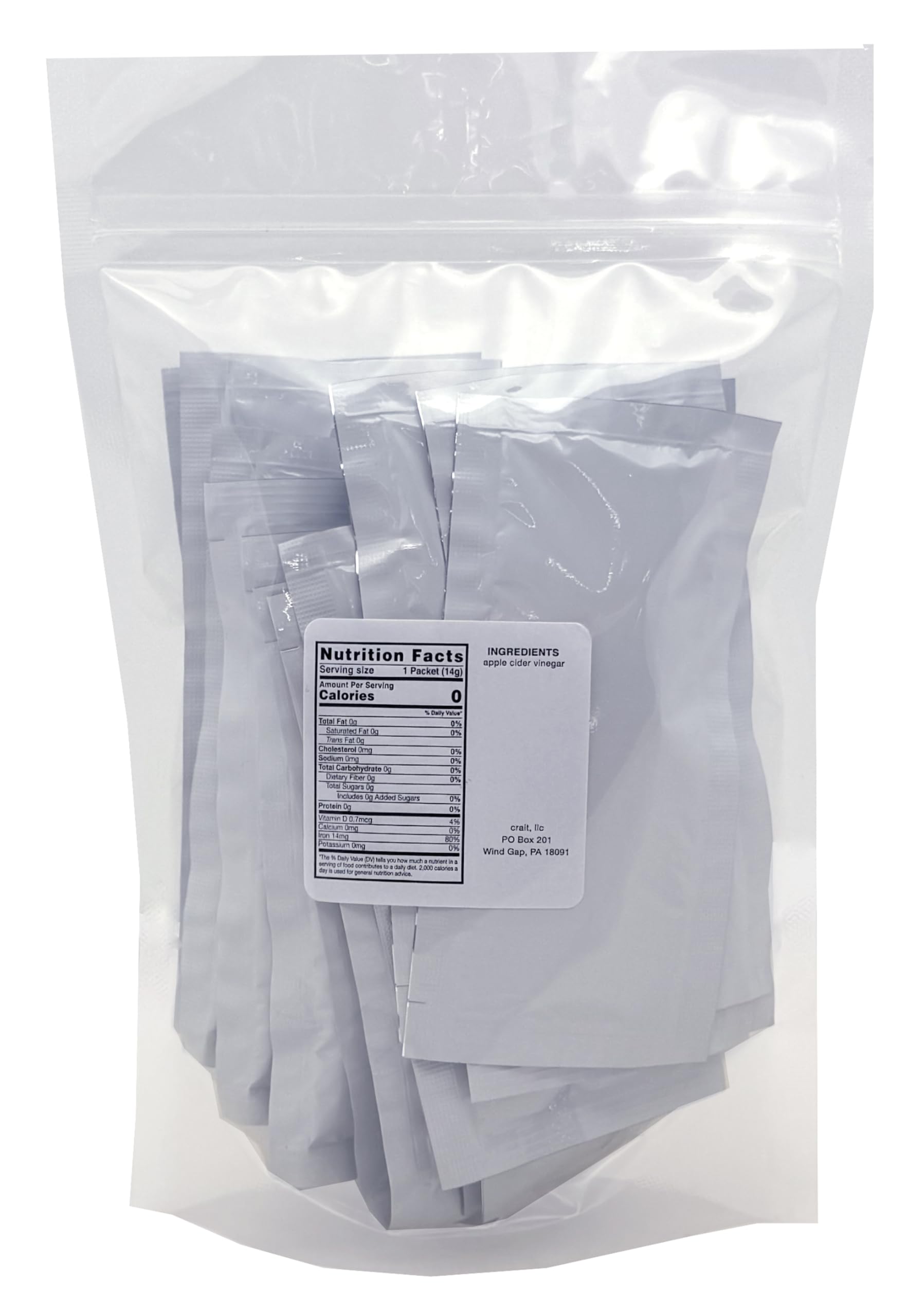 Crait ACV packets for on-the-go hydration and flavor.