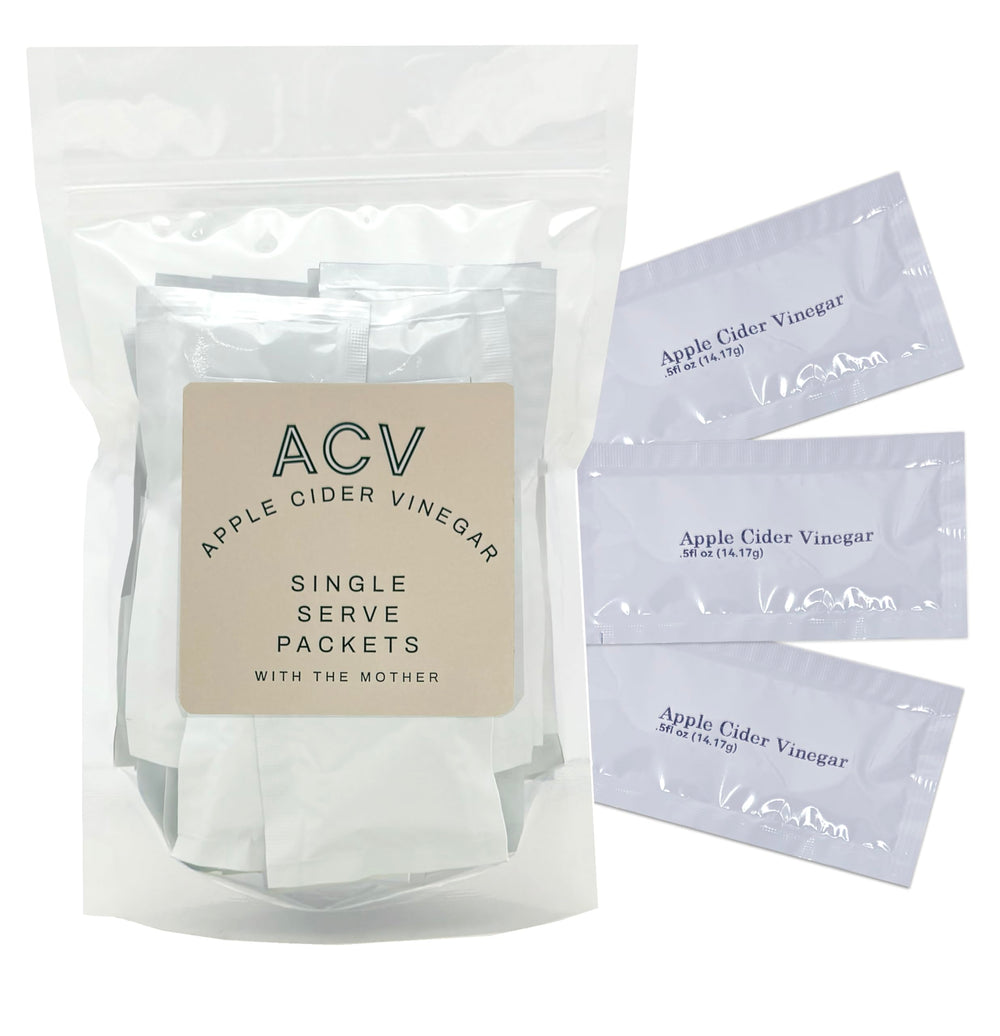 Crait Apple Cider Vinegar packets, 25-pack, ready for daily use in water or tea.