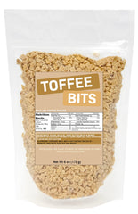 Crait Crunchy English Toffee Bits bag close-up for baking.