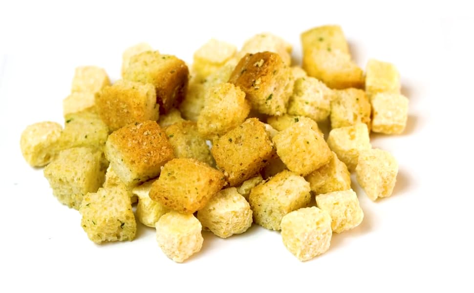 Crait-packaged mini croutons 25-pack for snackable crunch
