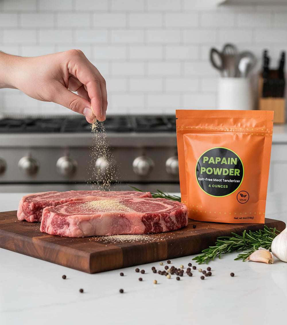 Crait Papain Powder resealable bag preserving freshness