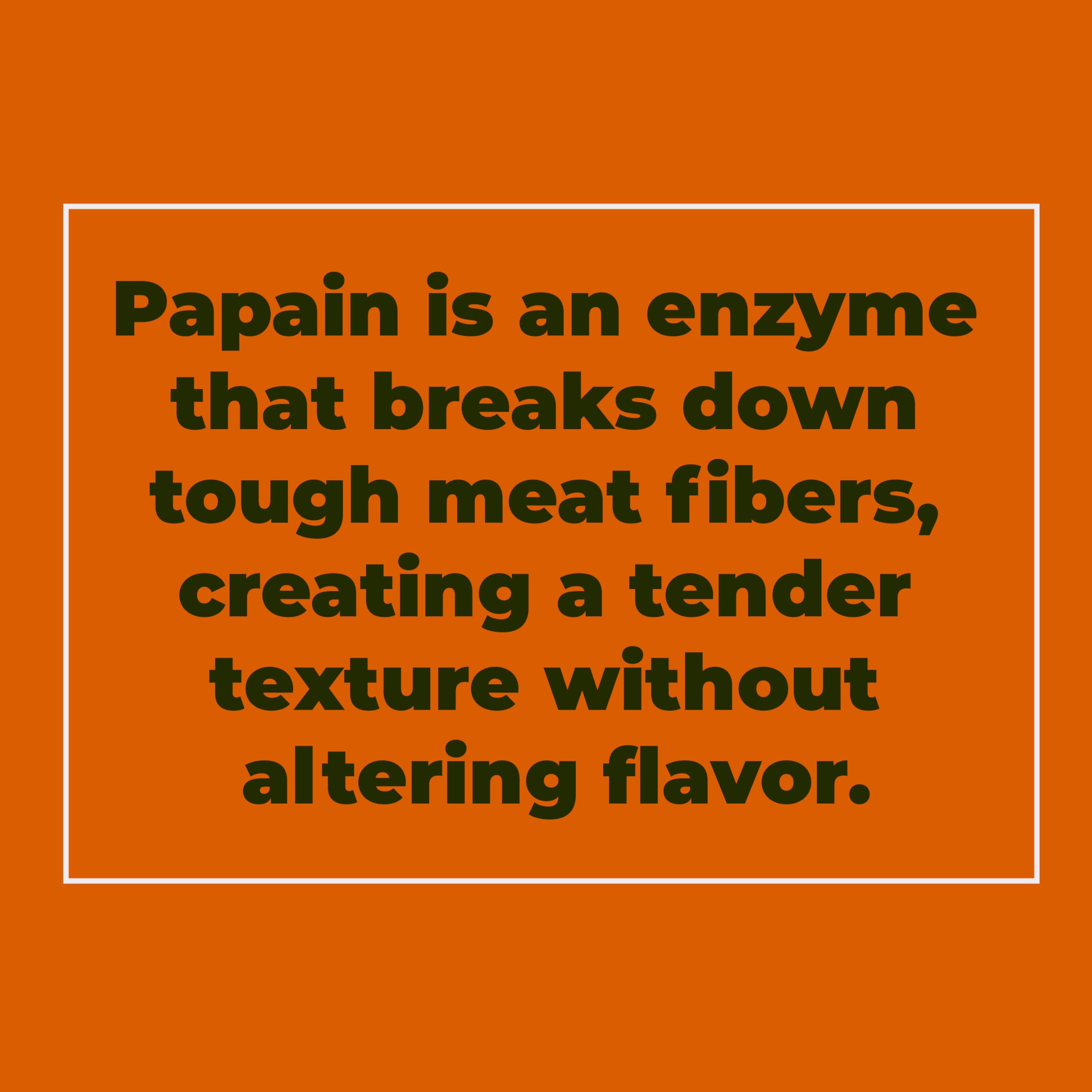 Crait Papain Powder used in a marinade to tenderize poultry