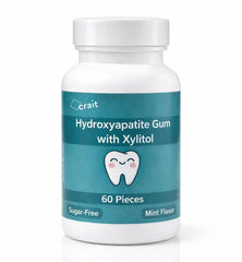Crait Remineralizing Gum bottle with non-nano hydroxyapatite for enamel-friendly care