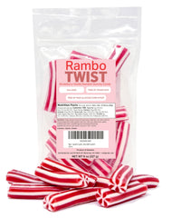 Crait Rambo Twist strawberry vanilla bites in resealable bag for freshness