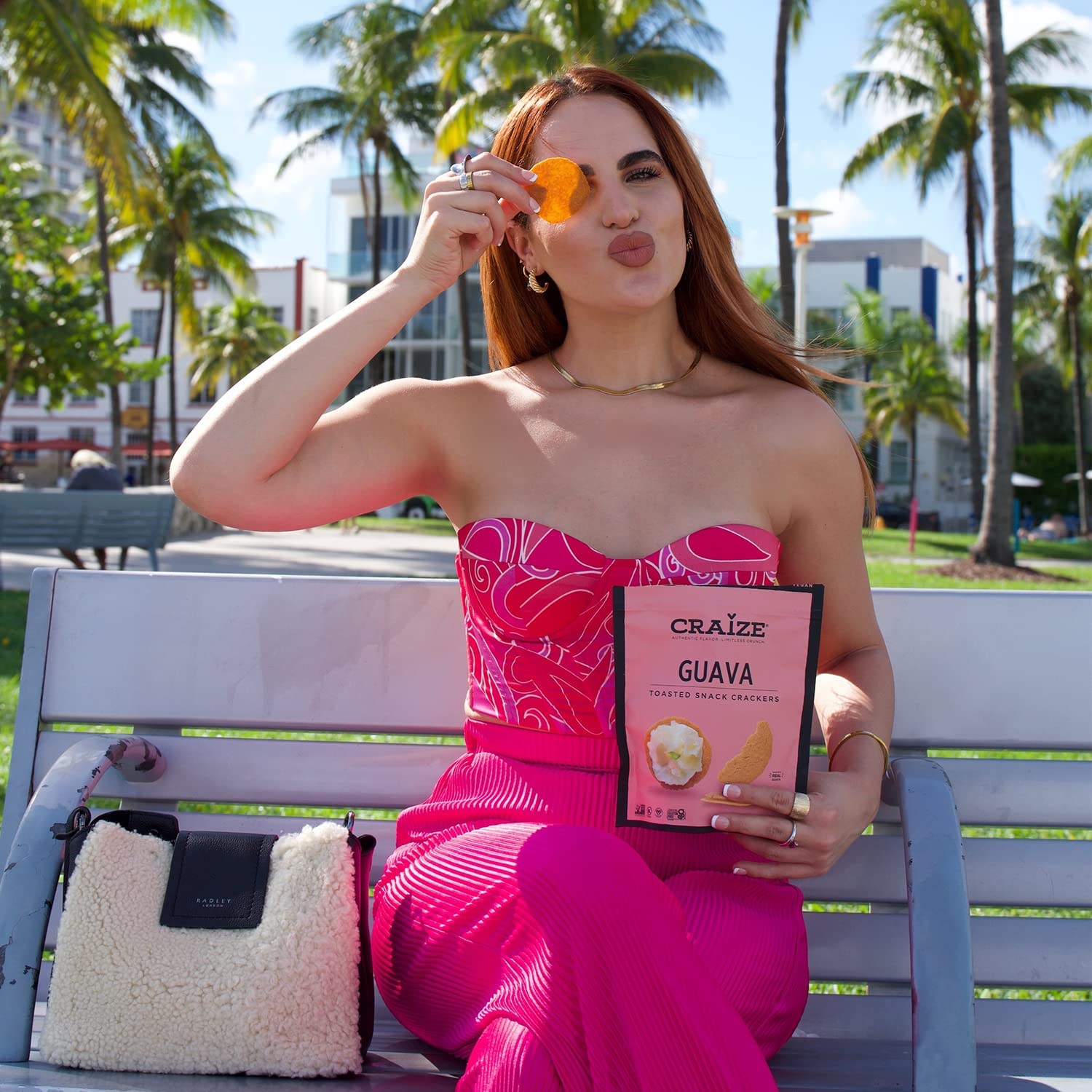Craize Guava Crisps in a snack bowl for at-home munching.