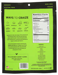 Craize Jalapeño Lime crackers on plate for tangy lunchtime bite.