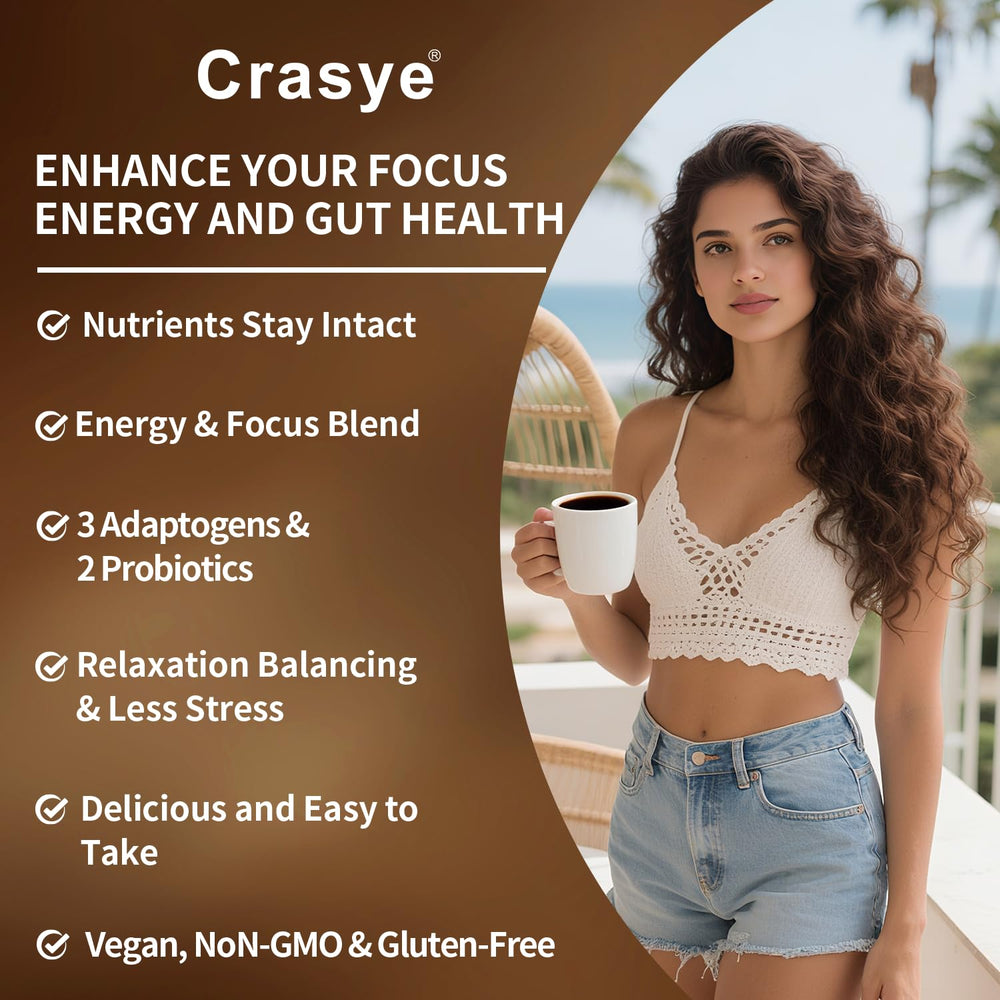 Crasye smooth medium-roast Arabica coffee image delivering coconut aroma and softened earthy notes