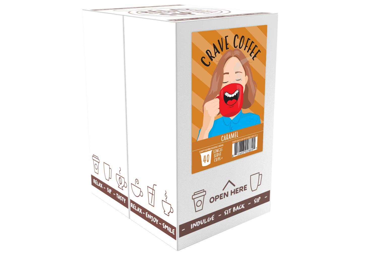 Crave Beverages arabica coffee beans close-up highlighting freshness.