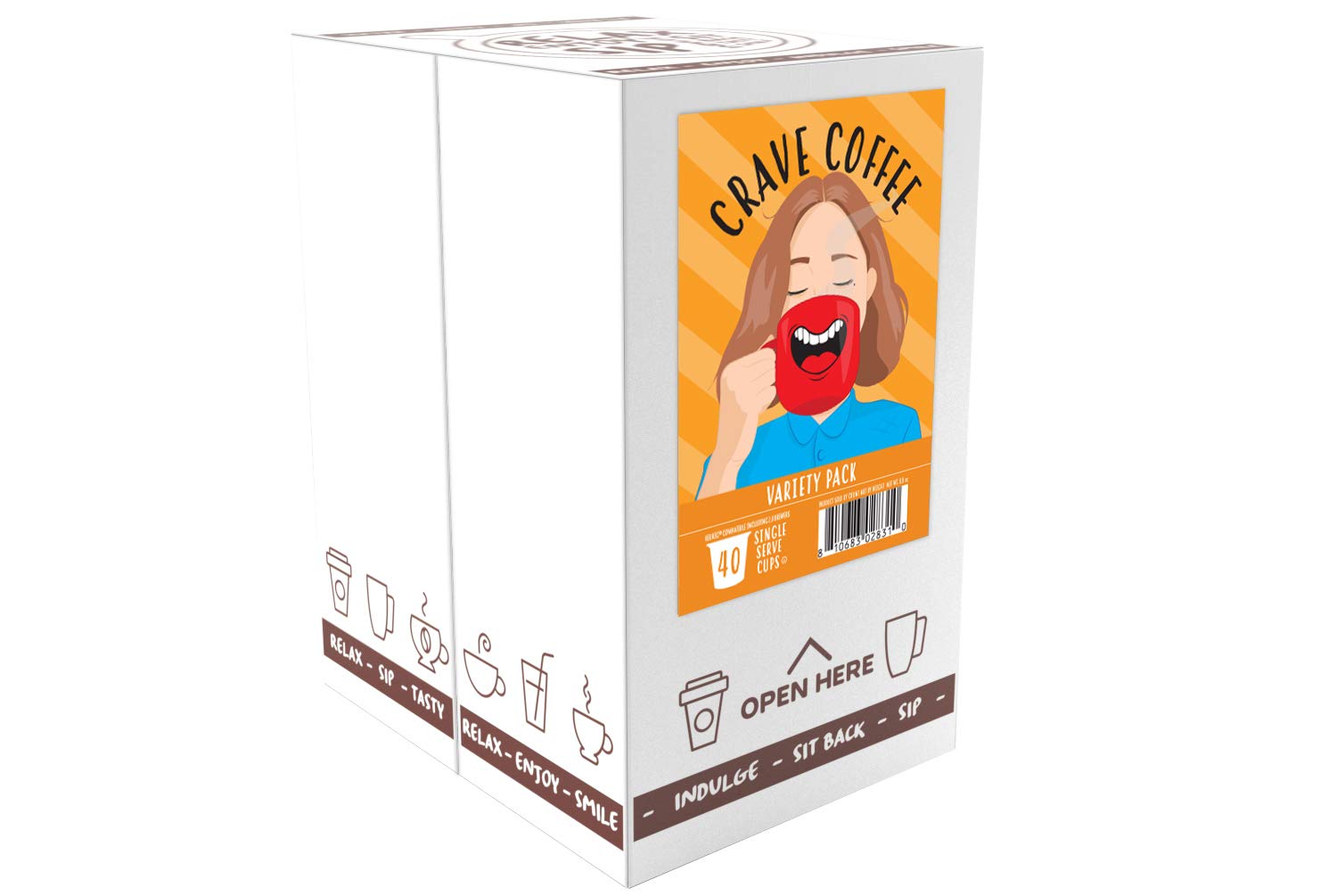 Crave Beverages assorted coffee pods show varied flavor profiles.