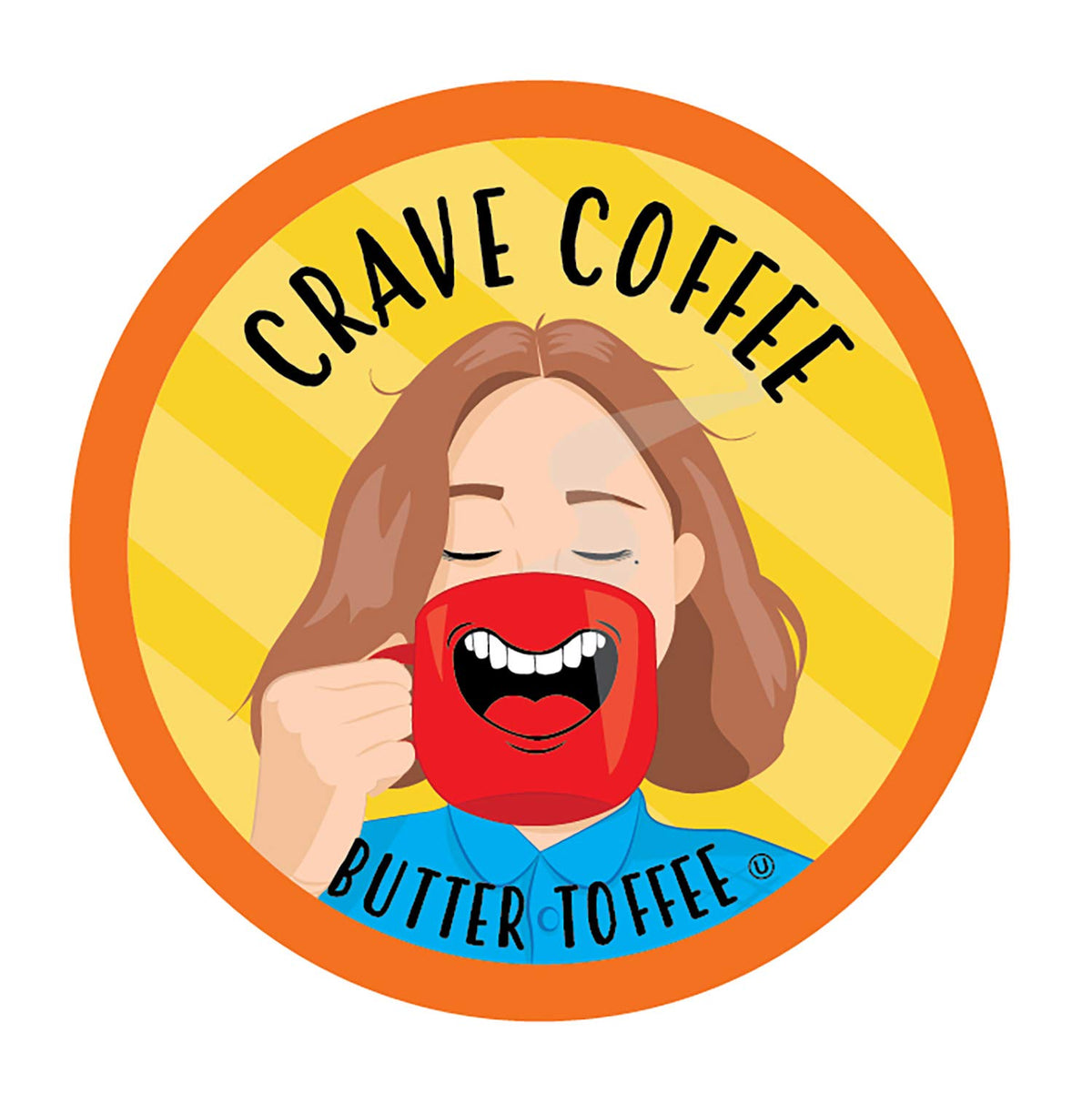 Crave Beverages butter-toffee pod ready for Keurig brewing, delivering rich indulgence in every cup.